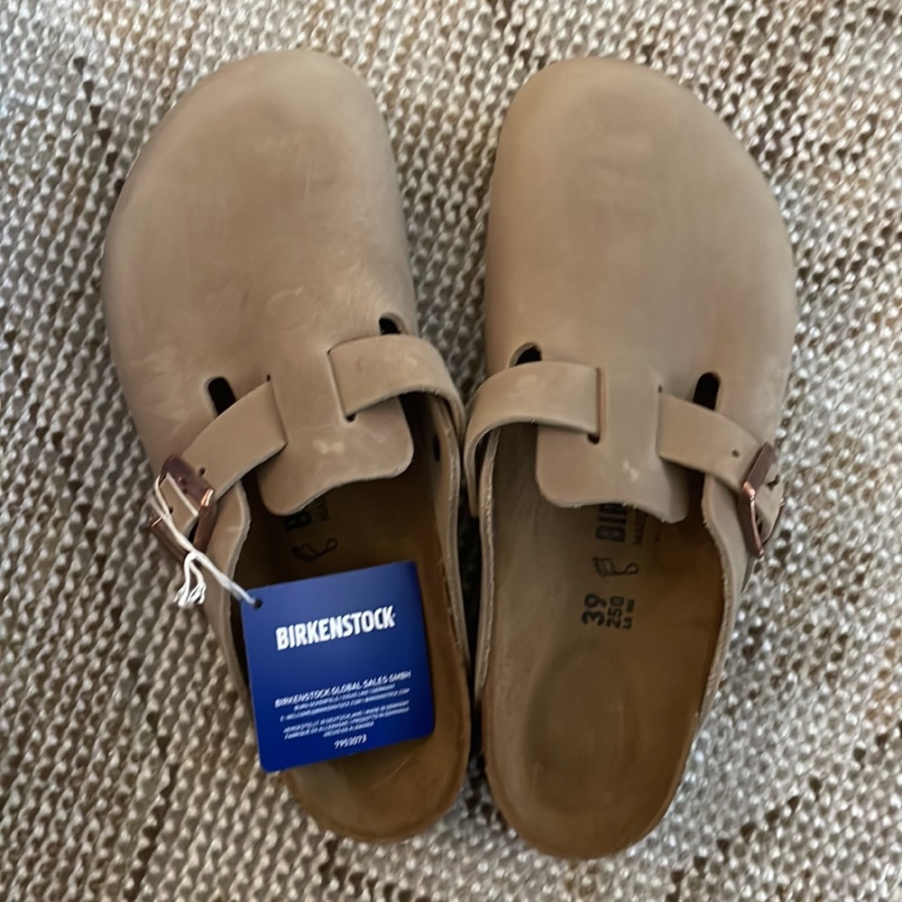 Birkenstock Boston clogs Tabacco brown size 39